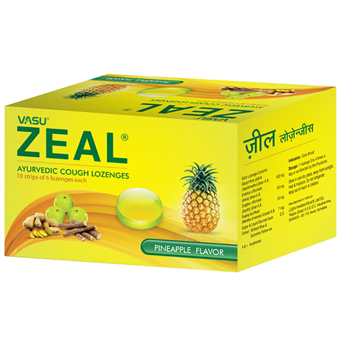 Vasu Zeal Lozenges Pineapple