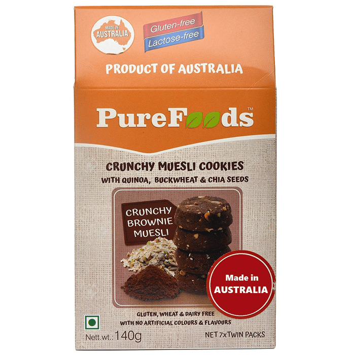 PureFoods Crunchy Muesli Cookie Brownie