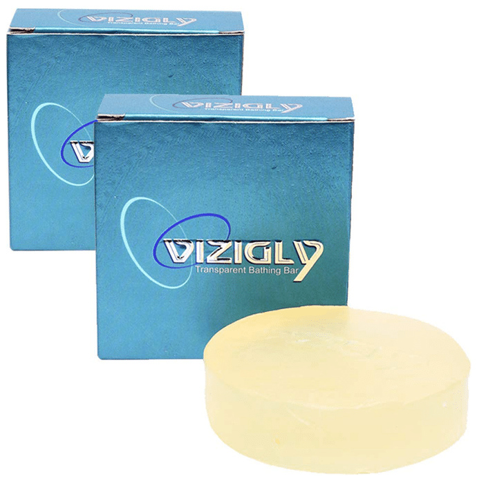 Vizigly Transparent Bathing Bar (75gm Each)