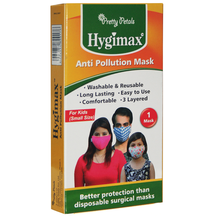 Pretty Petals Hygimax Anti Pollution Mask for Kids Small