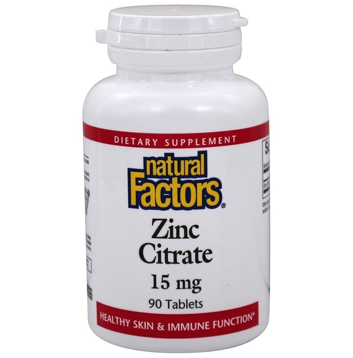 Natural Factors Zinc Citrate 15mg Tablet