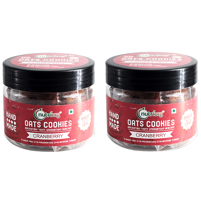 Nutriorg Oats Cookies (110gm Each) Cranberry