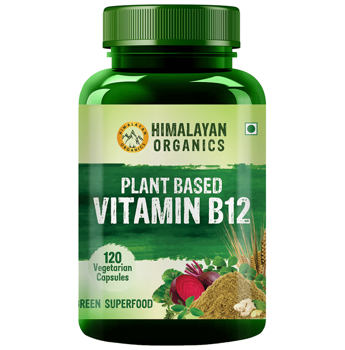 Himalayan Organics Organic B12 500mg Vegetarian Capsule