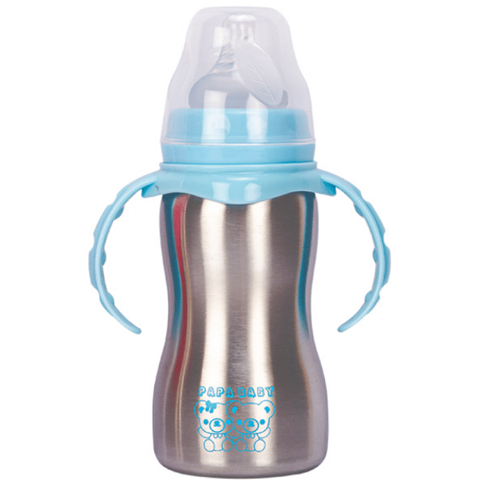Mylo Essentials Stainless Steel Feeding Bottle with Sipper Blue
