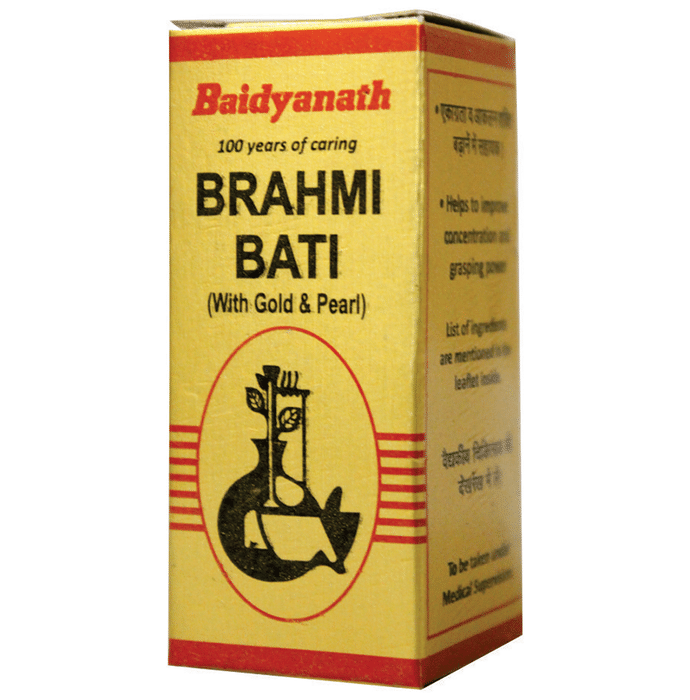 Baidyanath (Nagpur) Brahmi Bati with Gold & Pearl
