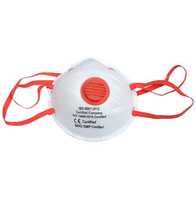 Dominion Care KN95 Anti Pollution Face Mask with Red Breathing Valve