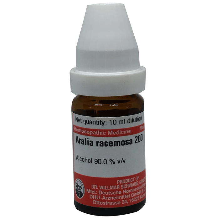 Dr Willmar Schwabe Germany Aralia Racemosa Dilution 200