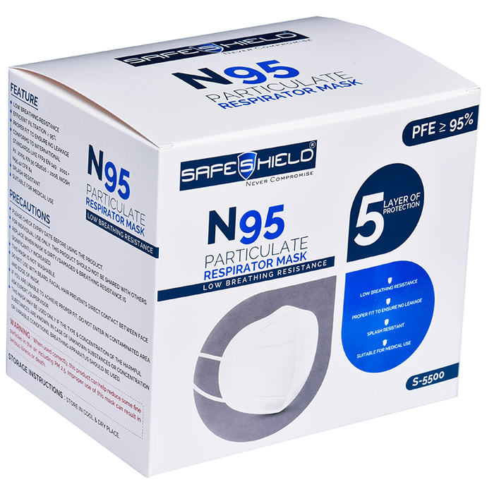 Safeshield S 5500 N95 Particulate Respirator Mask Buy 1 Get 1 Free