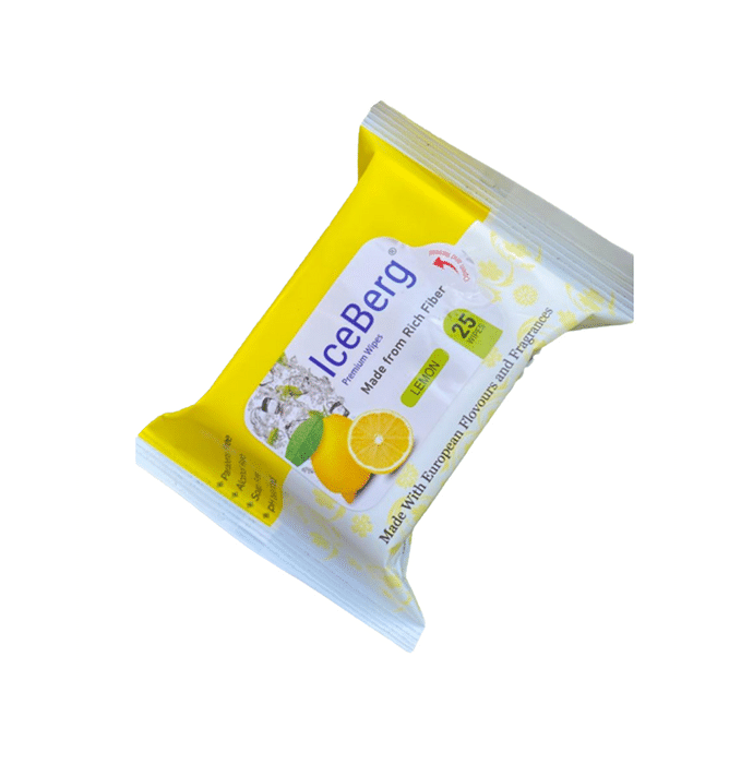 Ice Berg Premium Wipes (25 Each) Lemon