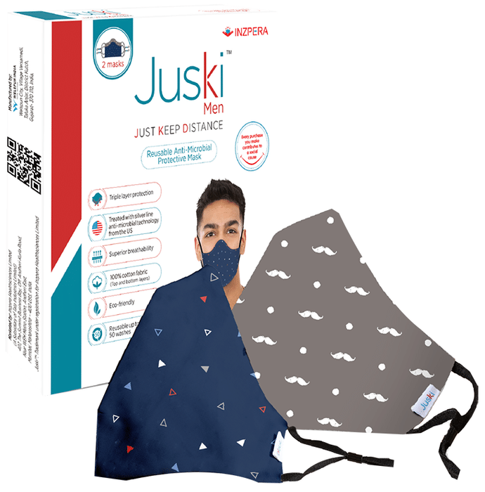 Juski Reusable Anti-Microbial Protective Mask for Men