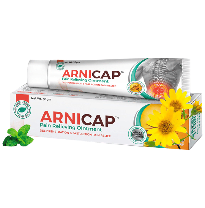 Green Cure Arnicap Herbal Pain Relieving Ointment