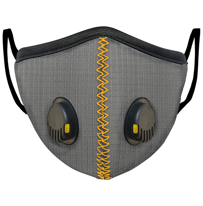 SanNap N95 Anti Pollution Reusable & Washable with Twin Breathing Valves Face Mask Grey