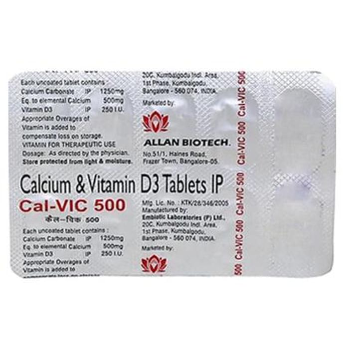 Cal-Vic 500 Tablet