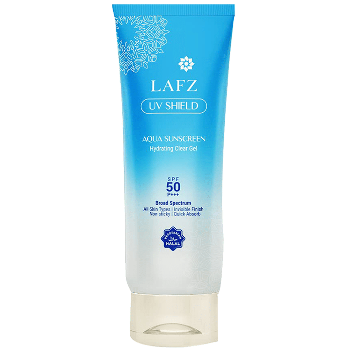 Lafz UV Shield Aqua Sunscreen Hydrating Clear Gel SPF 50