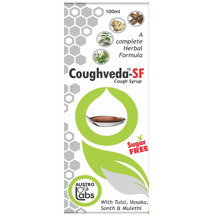Austro Coughveda-SF Syrup (100ml Each) Sugar Free