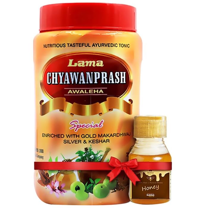 Lama Chyawanprash with Lama Premium Honey 50gm Free