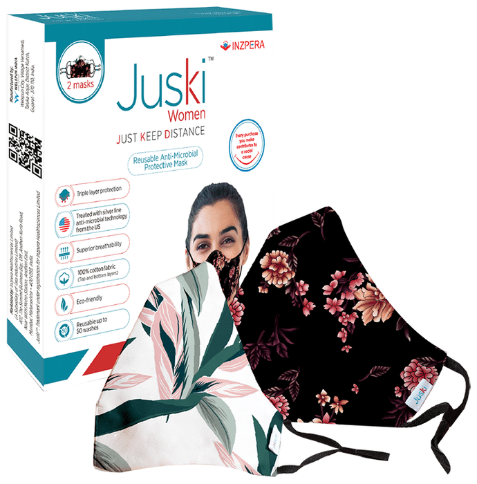 Juski Reusable Anti-Microbial Protective Mask for Women
