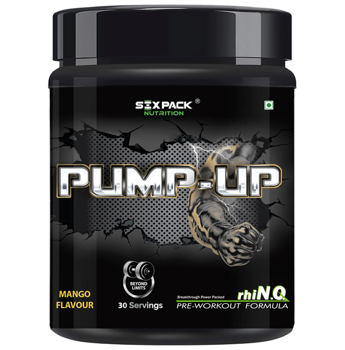 Sixpack Nutrition Pump-Up Pre-Workout Formula Mango