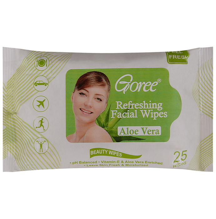 Goree Refreshing Facial Wipes Aloevera