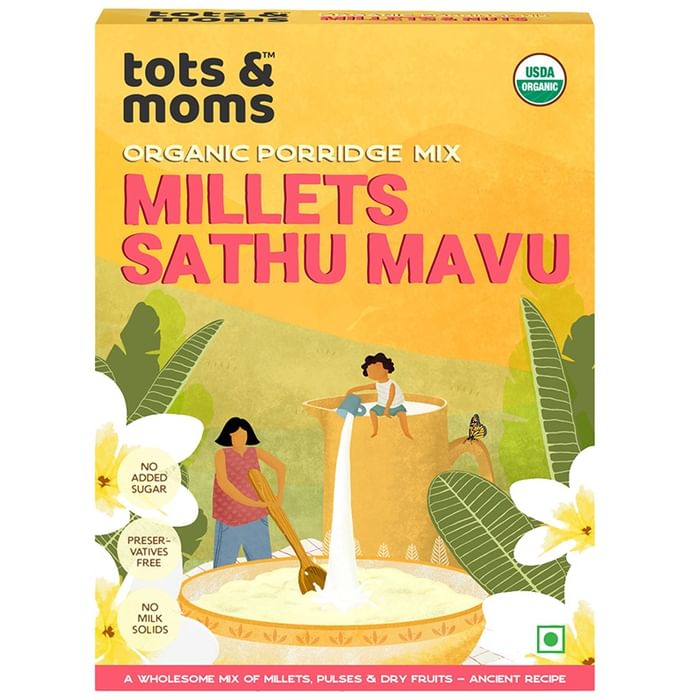 Tots and Moms Organic Porridge Mix Millets Sathu Mavu