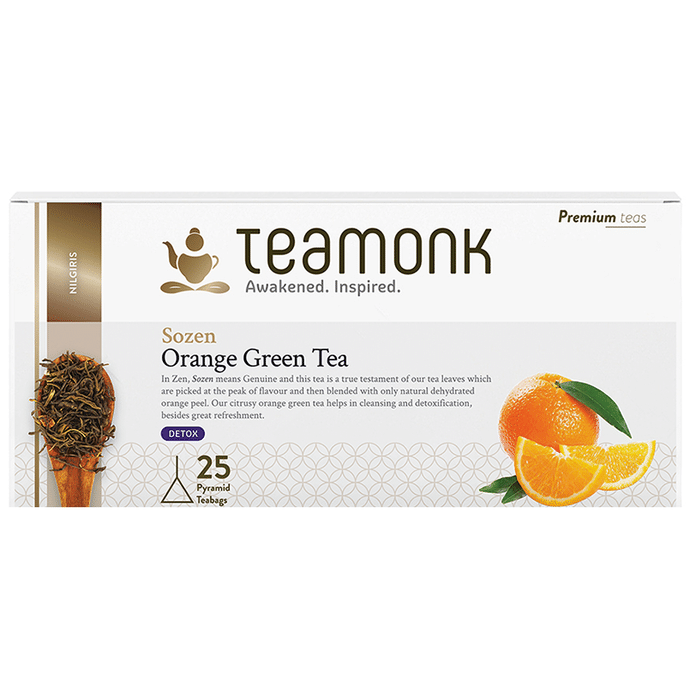Teamonk Nilgiris Green Tea Bag (2gm Each) Orange