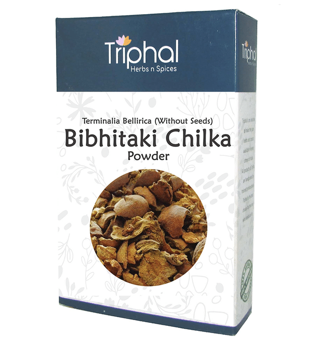 Triphal Bibhitaki Chilka/ Baheda Chilka/ Terminalia Bellirica Without Seeds Powder