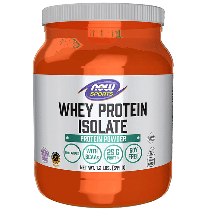 NOW Sports Whey Protein Isolate Powder Unflavoured