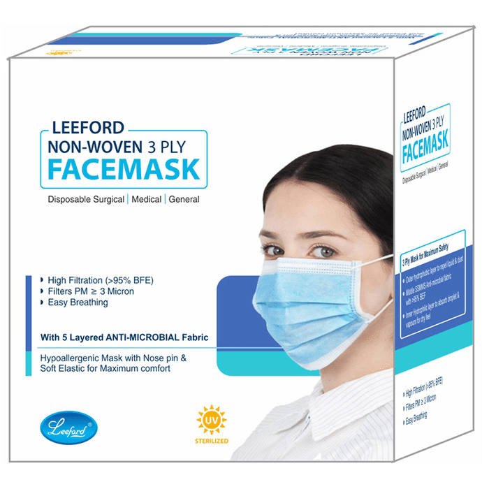 Leeford Non-Woven 3 Ply Facemask