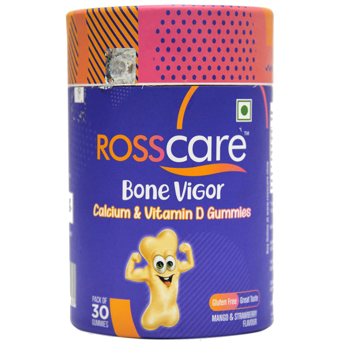 Rosscare Bone Vigor Calcium & Vitamin D Gummies Mango & Strawberry