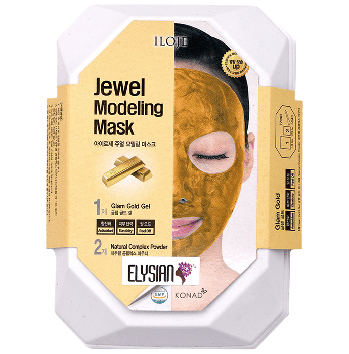Elysiann Glorry Jewel Modeling Mask Glam Gold Gel