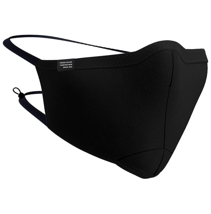 Cross Color Ultra Shield CC 95 Reusable Cotton Face Mask Free Size Black