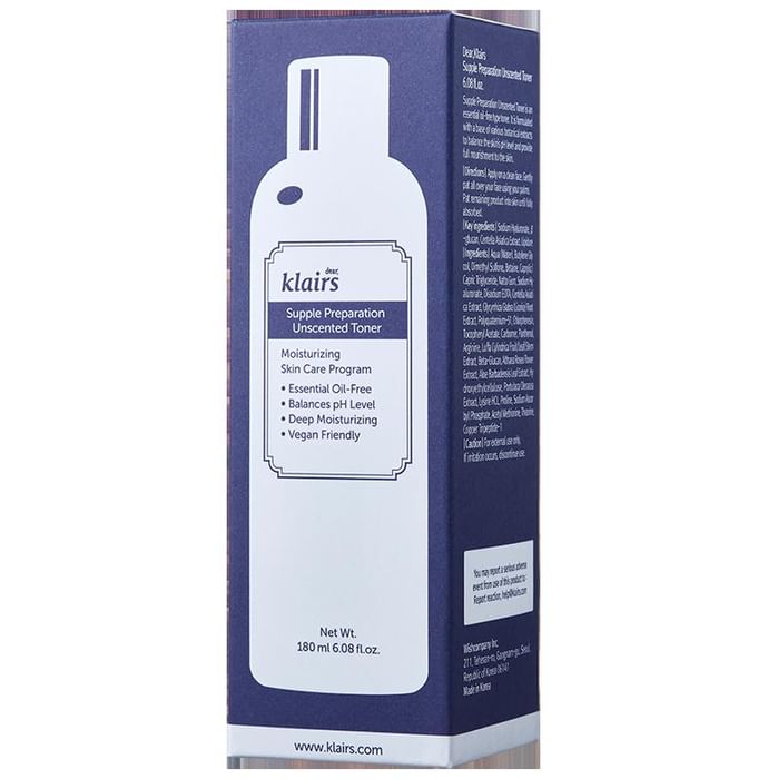 Klairs Supple Preparation Unscented Toner
