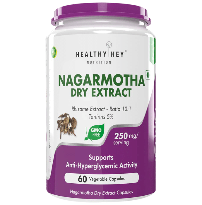 HealthyHey Nagarmotha Dry Extract Ratio 10:1 Vegetable Capsule