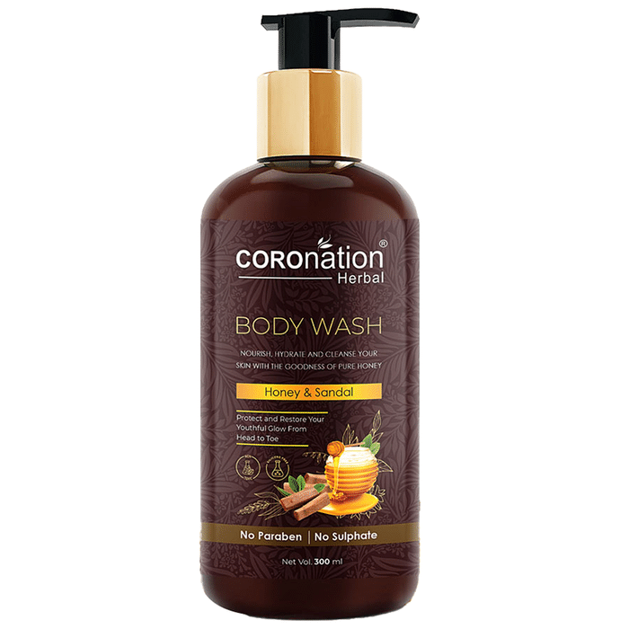Coronation Herbal Honey & Sandal Body Wash (300ml Each)