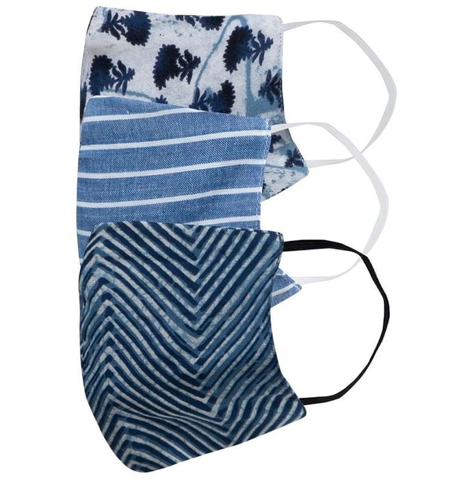 Faballey Oceanic 3 Ply Balloon Reusable Mask Set