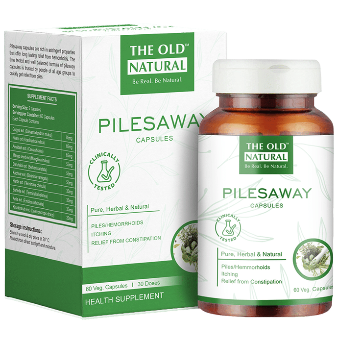 The Old Natural Pilesaway Veg Capsule