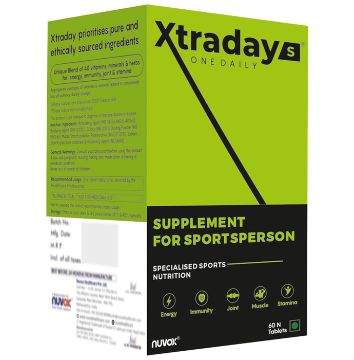 Nuvox Xtraday Supplement for Sportsperson Tablet