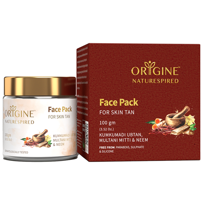 Origine Naturespired Face Pack Kumkuadi Ubtan, Multani Mitti & Neem for Skin Tan
