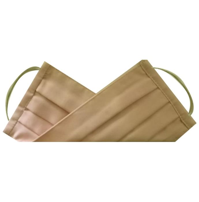 XOXO Organic Cotton Fabric Mask Solid Pale Green