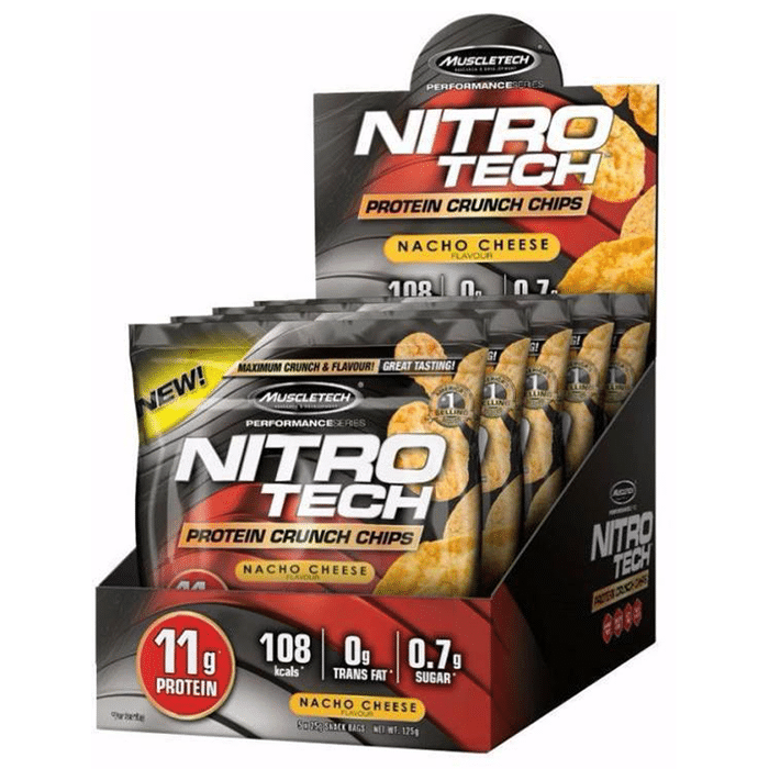 Muscletech Nitro Tech Protein Crunch Chips (25gm) Nacho Cheese