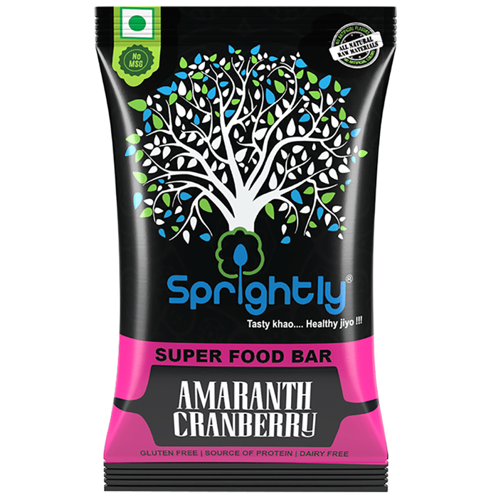 Sprightly Amaranth Cranberry Super Food Bar