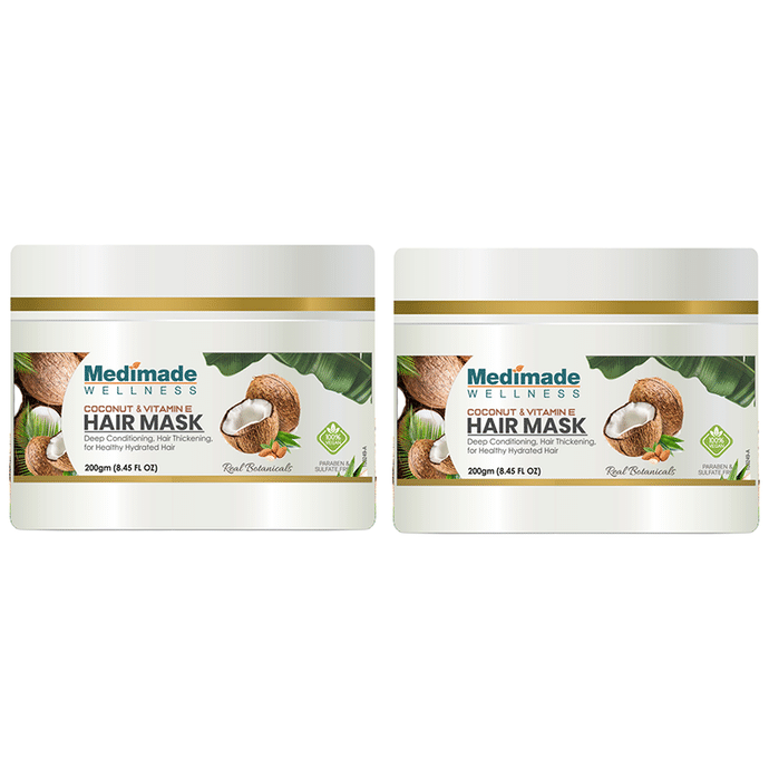 Medimade Wellness Coconut & Vitamin E Hair Mask (200gm Each)
