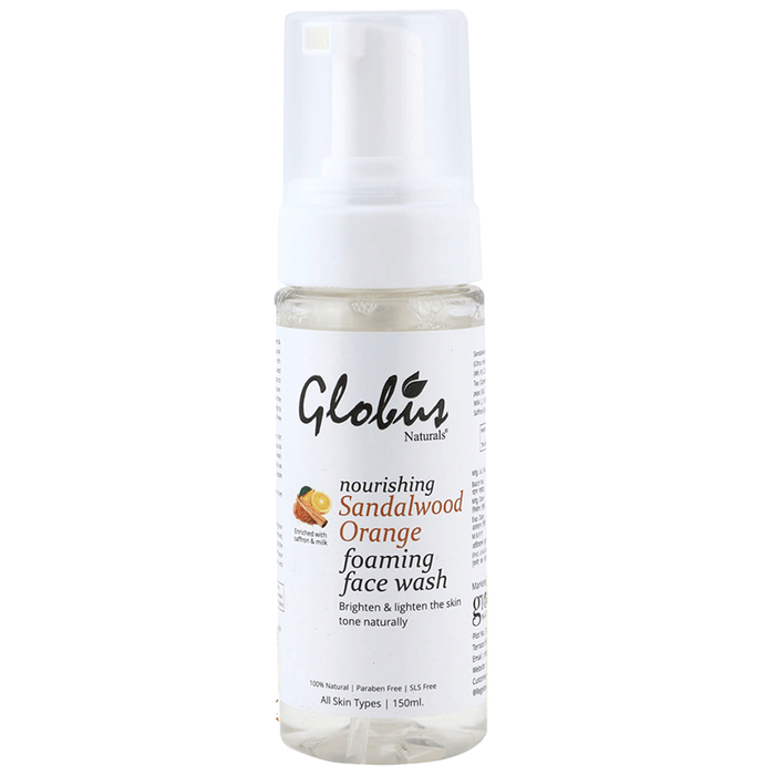 Globus Naturals Sandalwood Orange Foaming Face Wash