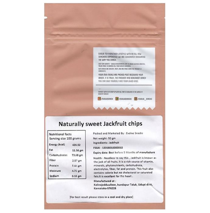 Evolve Naturally Sweet Jackfruit Chips