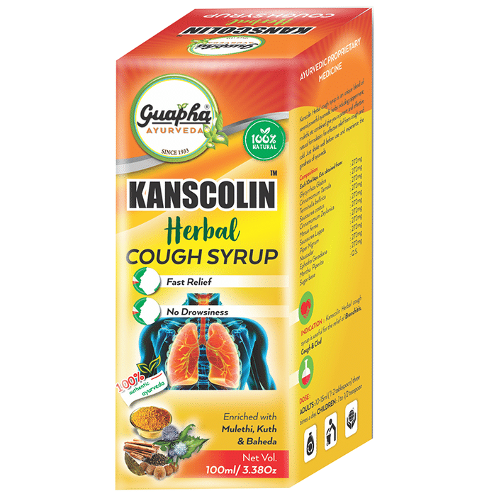 Guapha Ayurveda Kanscolin Herbal Cough Syrup