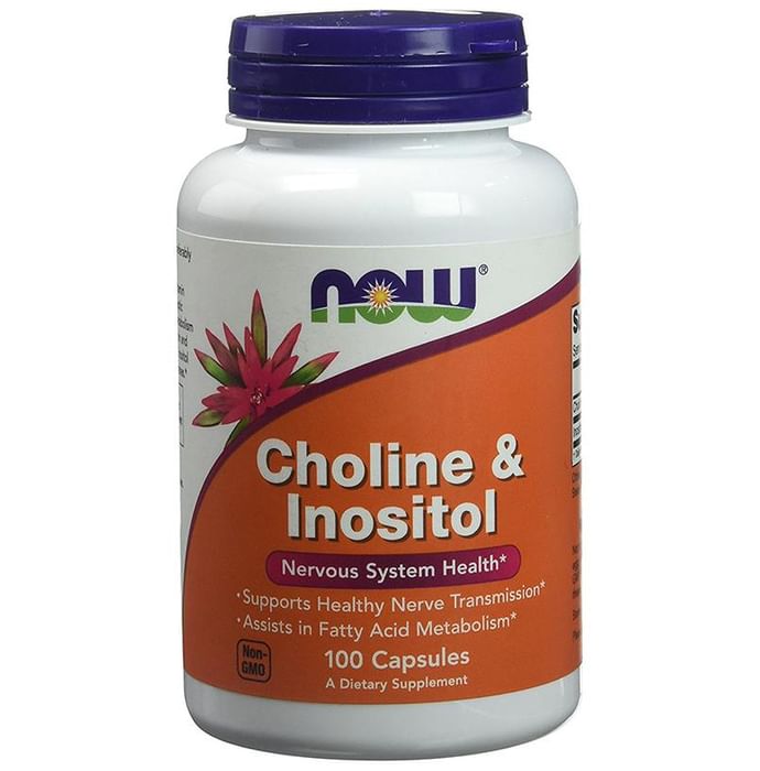 NOW Foods Choline & Inositol 500mg Capsule