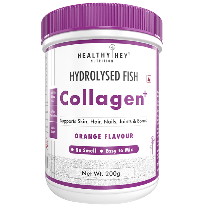 HealthyHey Nutrition Hydrolysed Fish Collagen+ Orange
