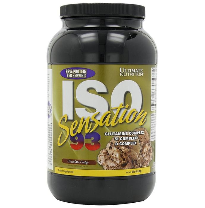 Ultimate Nutrition ISO Sensation 93 Whey Isolate Chocolate Fudge Powder