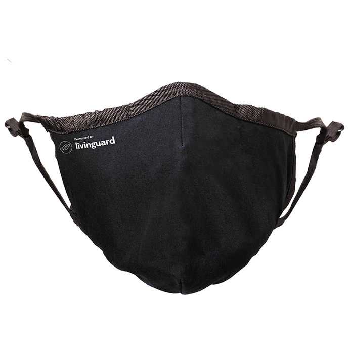 Livinguard Street 2 Layer Cotton Face Mask Large Black