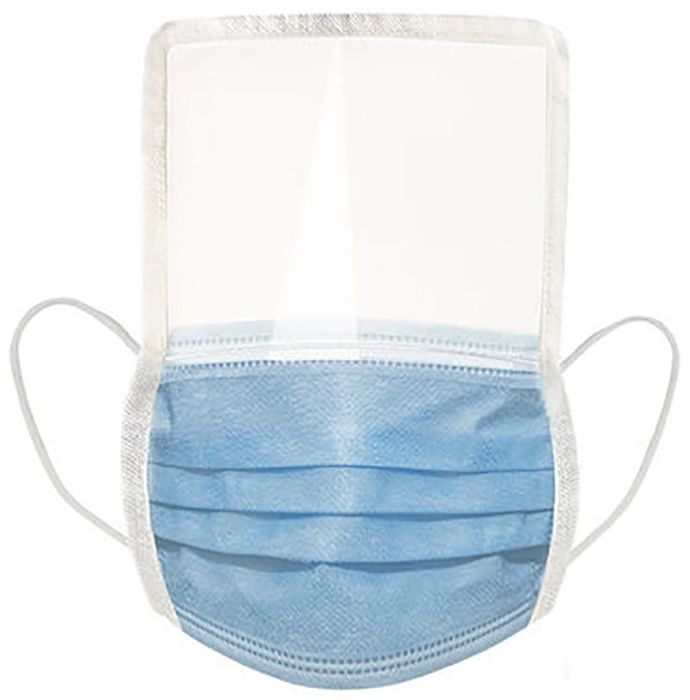 Impex 3 Ply Mask with Soft Plastic Face Shield